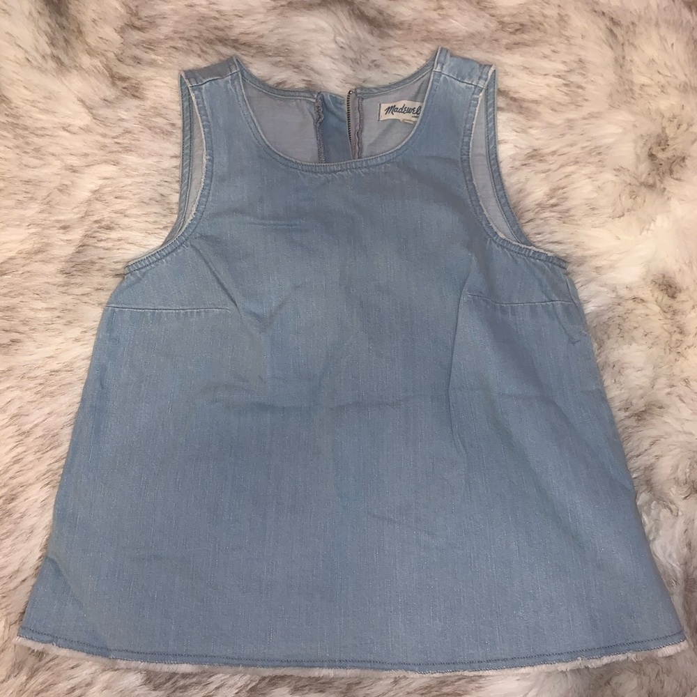 NEW❗️Madewell sleeveless denim top